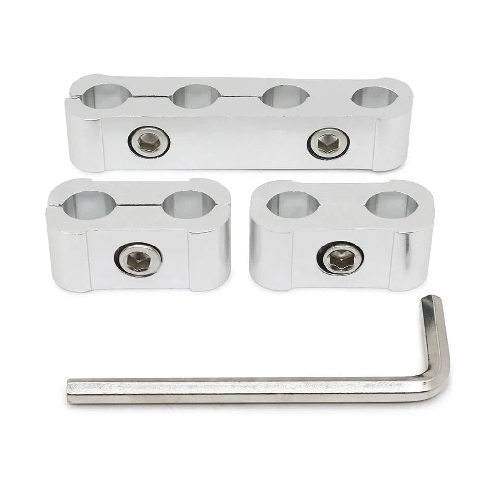 Aluminum Spark Plug Wire Separator Clamp Kit (8mm–10mm) – Engine Bay Dress-Up Set