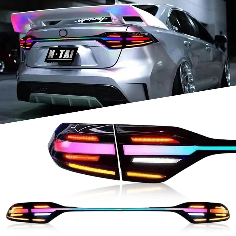 Toyota Corolla Levin LED Tail Lights with RGB & Startup Animation – Full Rear Lamp Assembly (2019–2023)
