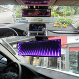 LED Ambient Interior Rearview Mirror – Wide View Flat Mirror Upgrade for Enhanced Cabin Style
