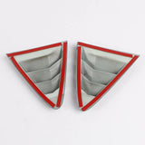 Rear Side Window Louver Cover Set for Toyota Corolla Sedan 2019–2023 – Gloss Black / Carbon Look Vent Trim