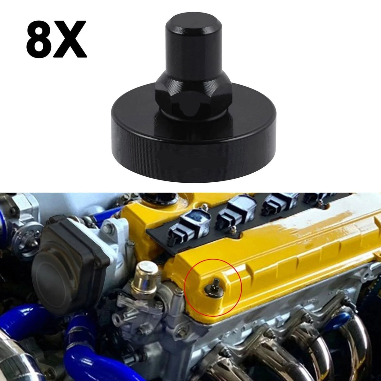 Billet Valve Cover Nut & Washer Seal Kit – B16 / B18 VTEC Engines