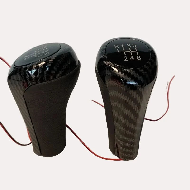 BMW LED Illuminated Manual Gear Shift Knob – 5 & 6 Speed Backlit Shifter Upgrade
