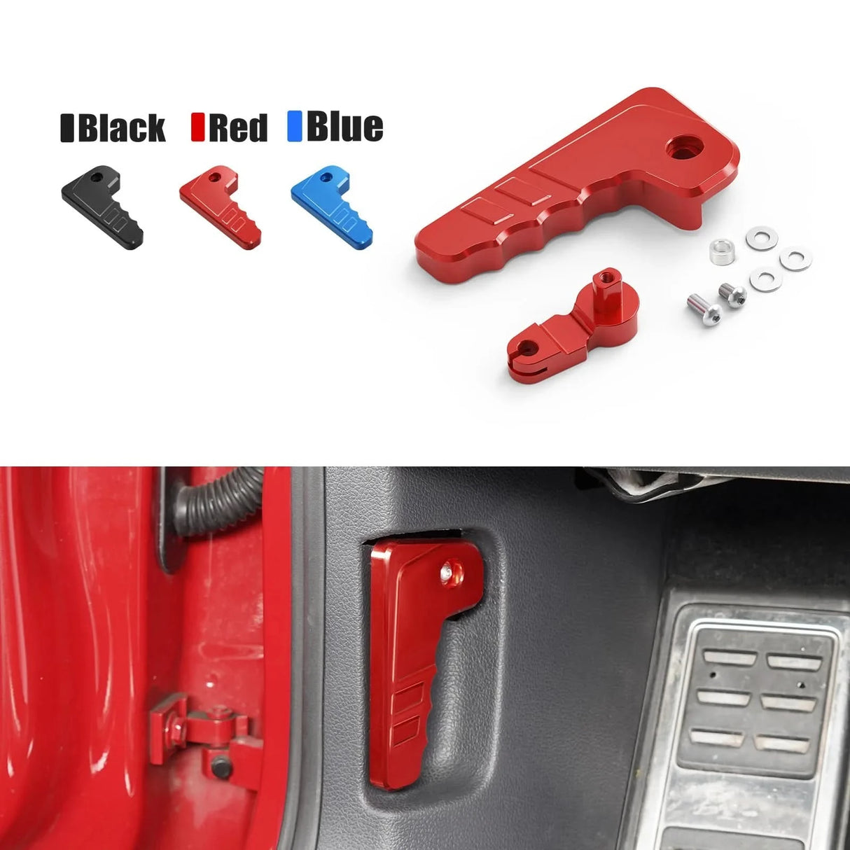 Aluminum Hood Release Lever Handle for VW Golf MK7 GTI/R, Seat Leon 5F, Skoda Octavia 5E LHD 2015-2020 | CNC-Machined Upgrade 6R1823533