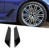 Front Side Air Duct Wing Trim Set for BMW 5 Series G30 G31 (2017–2023) – Gloss Black