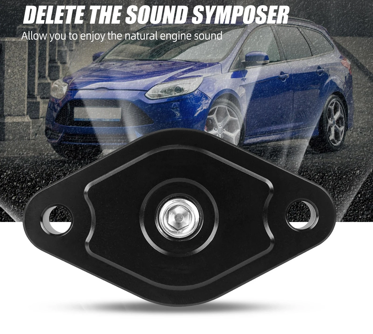 Billet Sound Symposer Delete Plate w/ Pressure Port – Focus ST Mk3 2.0L (2013–2018)