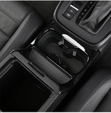 Honda CR-V 6th Gen Center Console Cup Holder Trim – Carbon-Style ABS Cover (2023–2025 Hybrid)