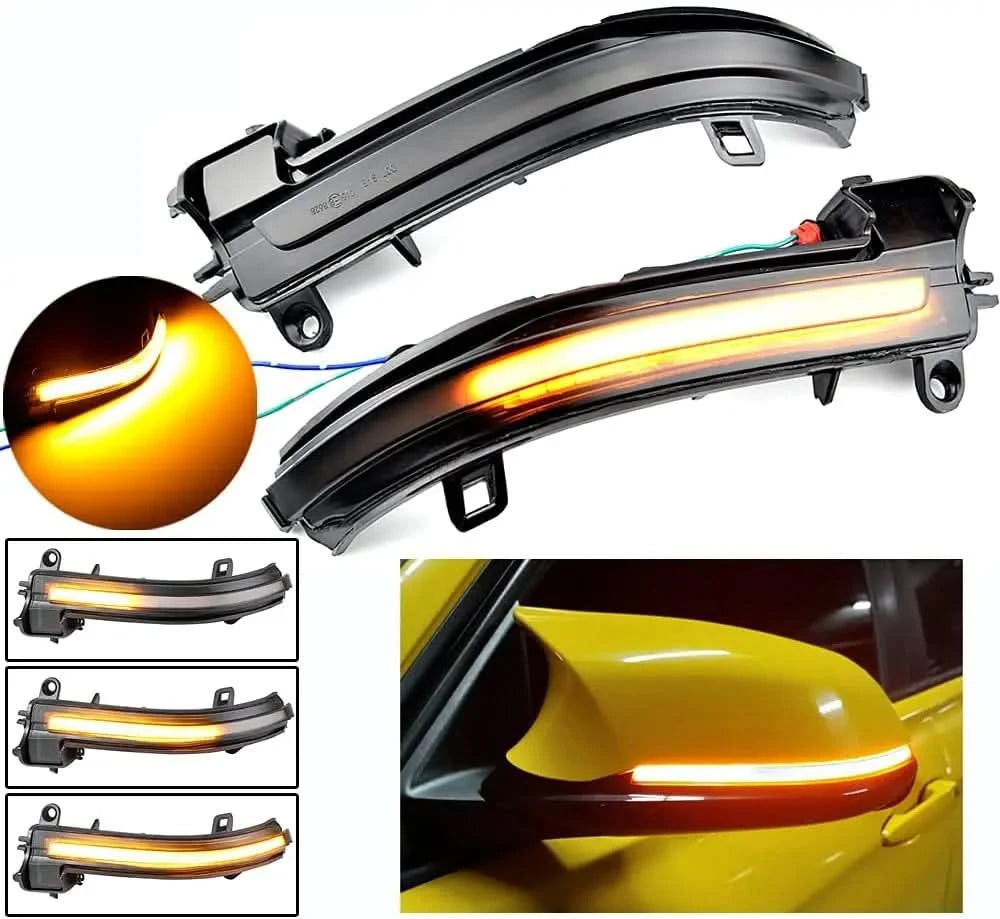 Dynamic LED Sequential Mirror Turn Signal Lights – BMW 1 / 2 / 3 / 4 Series & X1