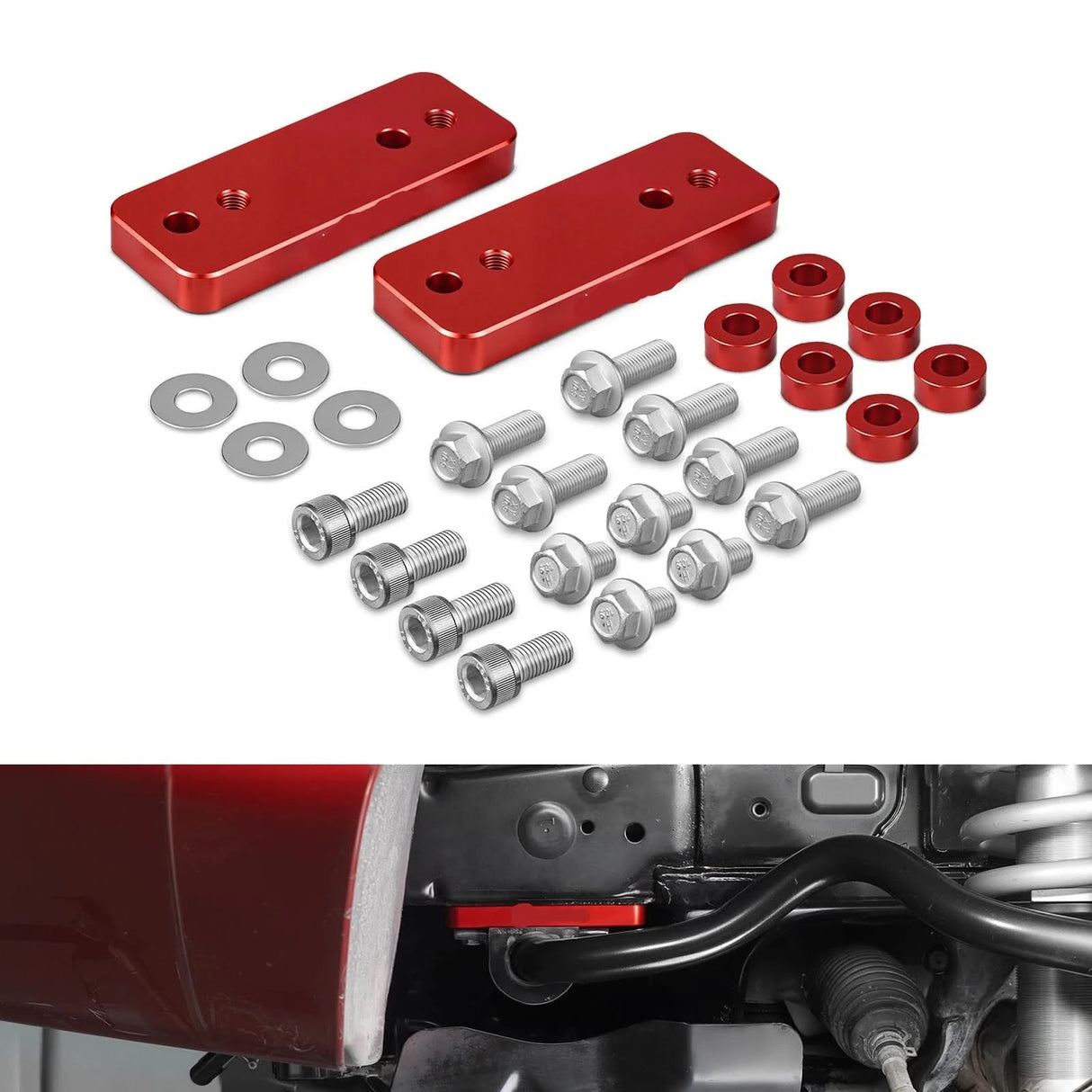 Billet Aluminum Front Sway Bar Relocation Kit – Toyota 4Runner (2010–2024) / FJ Cruiser (2010–2014)