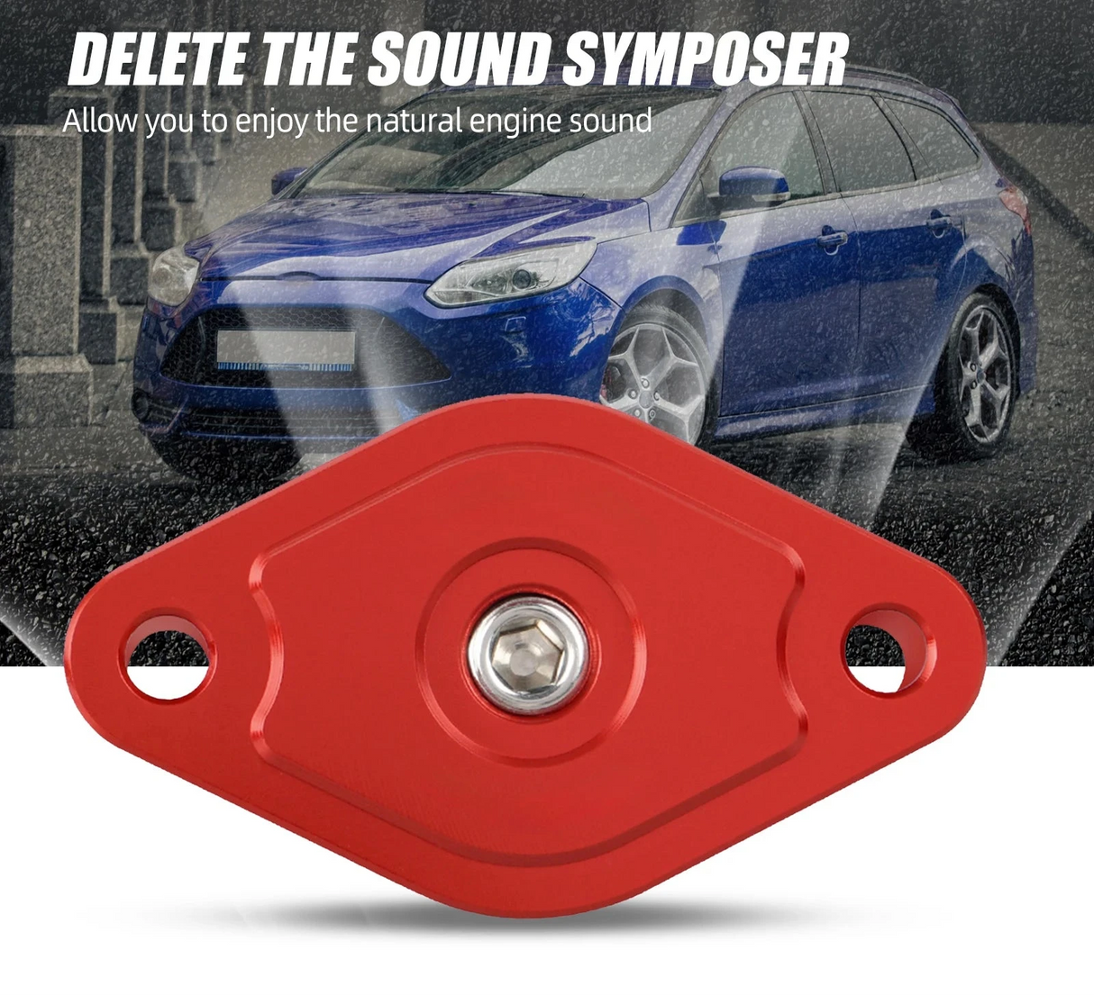 Billet Sound Symposer Delete Plate w/ Pressure Port – Focus ST Mk3 2.0L (2013–2018)