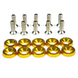 M6x20 Aluminum Bolt & Fender Washer Kit – Universal Engine Bay Fastener Set (10-Piece)