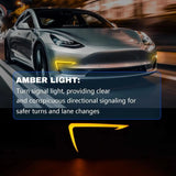 LED Daytime Running Light Assemblies with Dynamic Start-Up Animation – Tesla Model 3 (2018–2024)