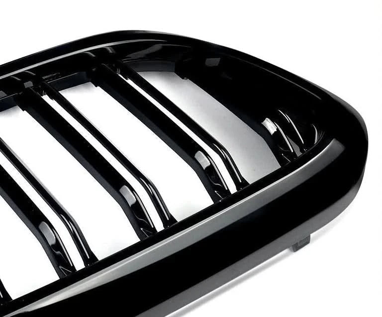 Gloss Black Double Slat Kidney Grille for BMW 5 Series G30 G31 520i 530i 540i M5 (2017–2020) – Front Racing Grilles Upgrade