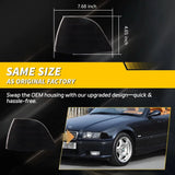 BMW E36 Coupe LED Front Corner Turn Signal Lights – Sequential Amber / White DRL (1992–1999, Pair)