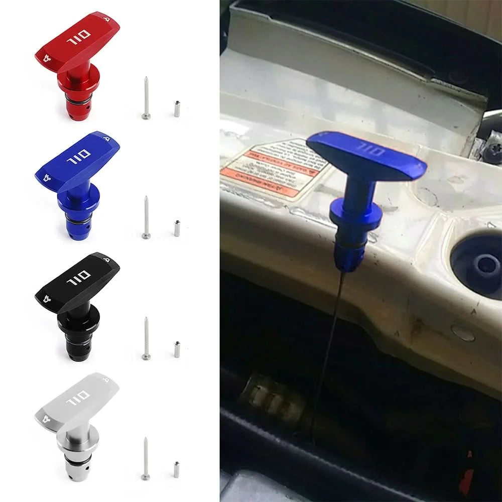 Billet Aluminum Engine Oil Dipstick Pull Handle for Ford Mustang GT & V8 Models (1999–2011)