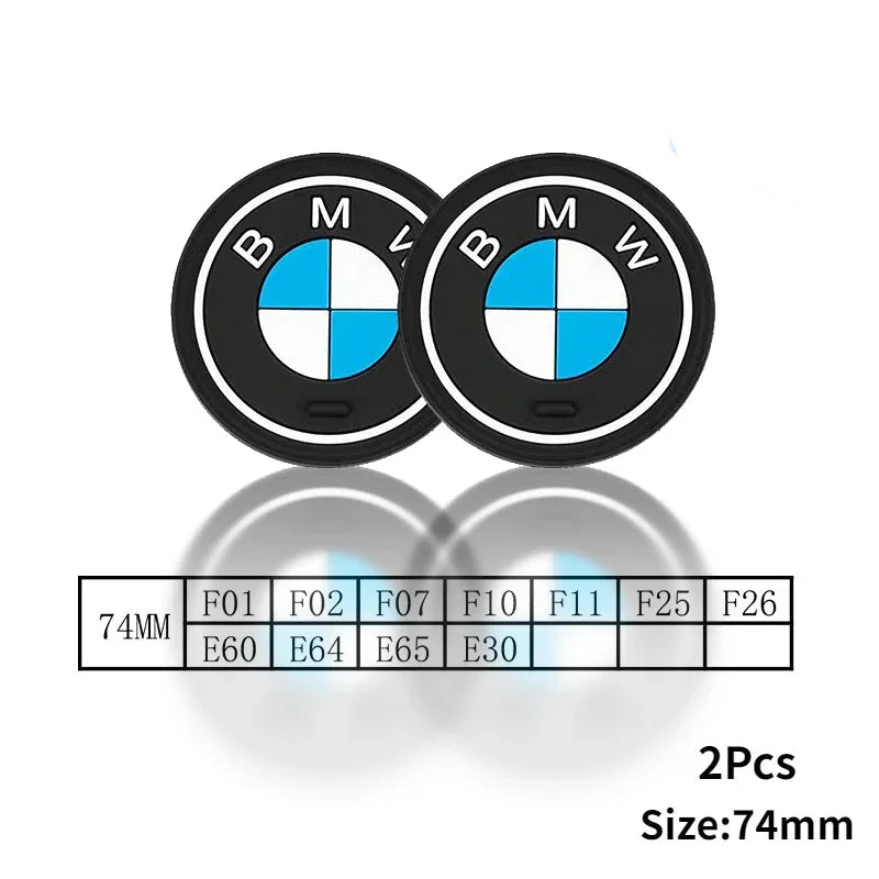 Silicone Cup Holder Coaster Set for BMW – 2PCS Interior Cup Mat for X1 X2 X3 X4 X5 X6 & 1–7 Series (Multiple Chassis Fitment)