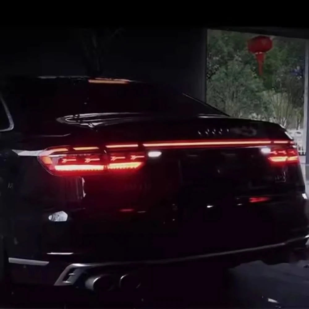 Audi A6 C8 LED Tail Lights – A8-Style Full Rear Light Assembly (2019–2024)