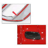 Hood Engine Vent Cover Trim – Fits Ford Mustang 2018–2023 | Carbon Fiber Style or Red Air Outlet Decoration Set (2PCS)