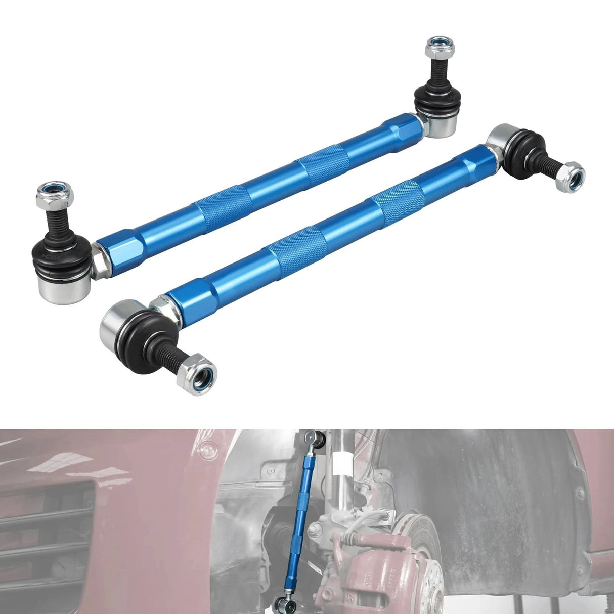 Adjustable Front Sway Bar End Links for VW Golf MK5–MK7 & Jetta / GLI – Audi A3 / S3 / TT
