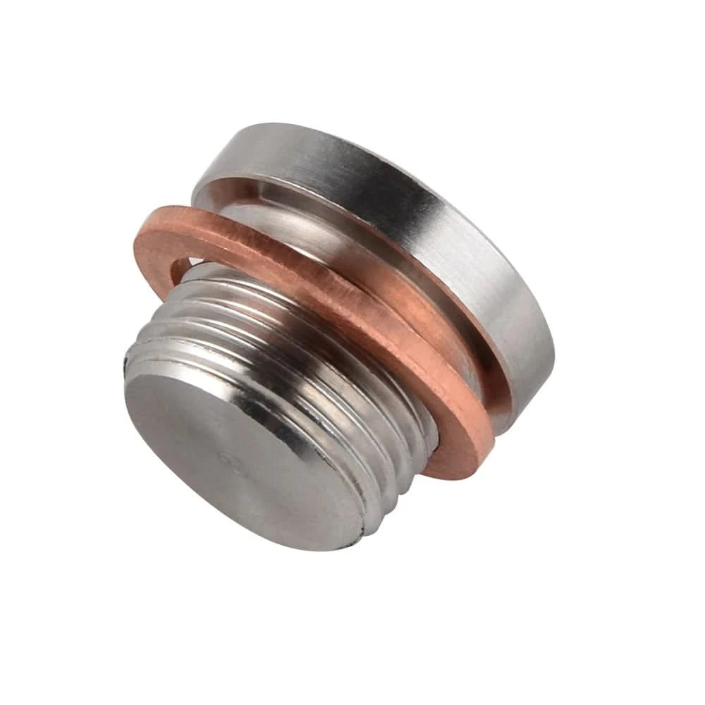 M18x1.5 Stainless Steel Oxygen Sensor Bung Plug with Copper Gasket