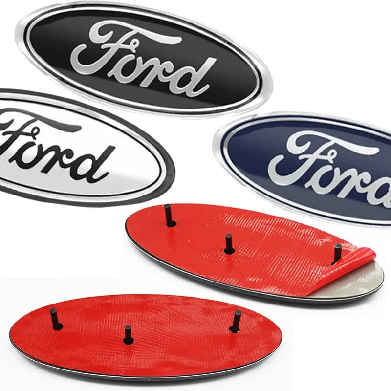 Front Grille & Rear Trunk Emblem for Ford – Replacement Badge for F-150, F-250, Edge, Escape, Transit & Fusion