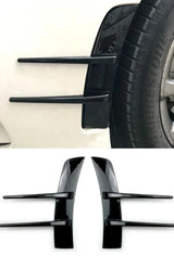 Front Bumper Vent Splitter Stickers – Universal 23cm Exterior Trim for Benz A-Class W177 (2-Piece Set)