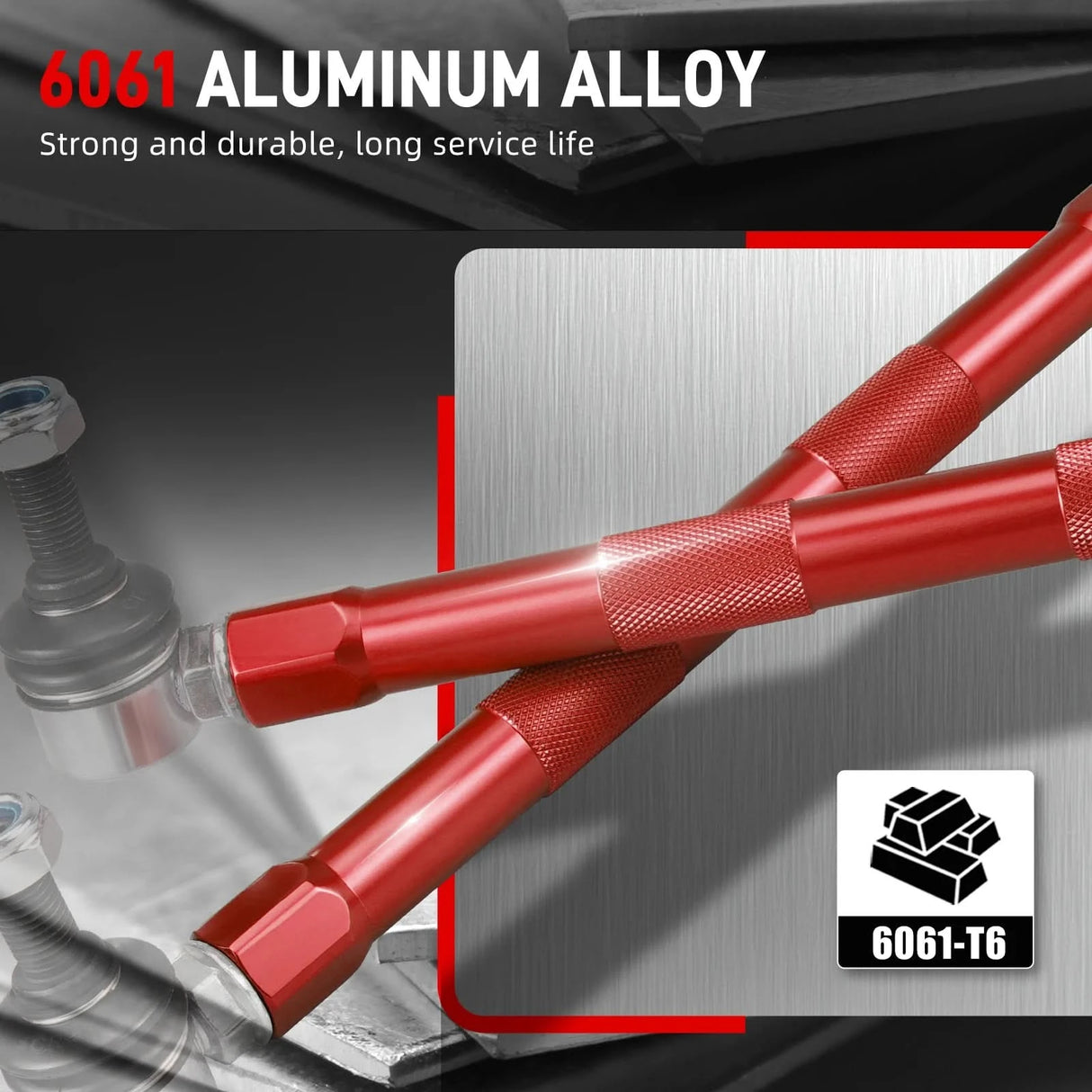 Adjustable Front Sway Bar End Links for VW Golf MK5–MK7 & Jetta / GLI – Audi A3 / S3 / TT