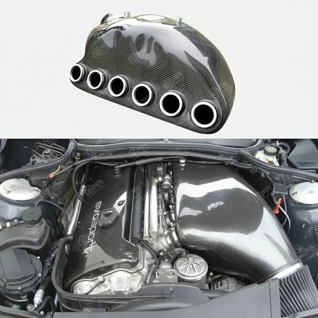 BMW E46 M3 Carbon Fiber Cool Air Intake Box & Vent Duct (2000–2006)
