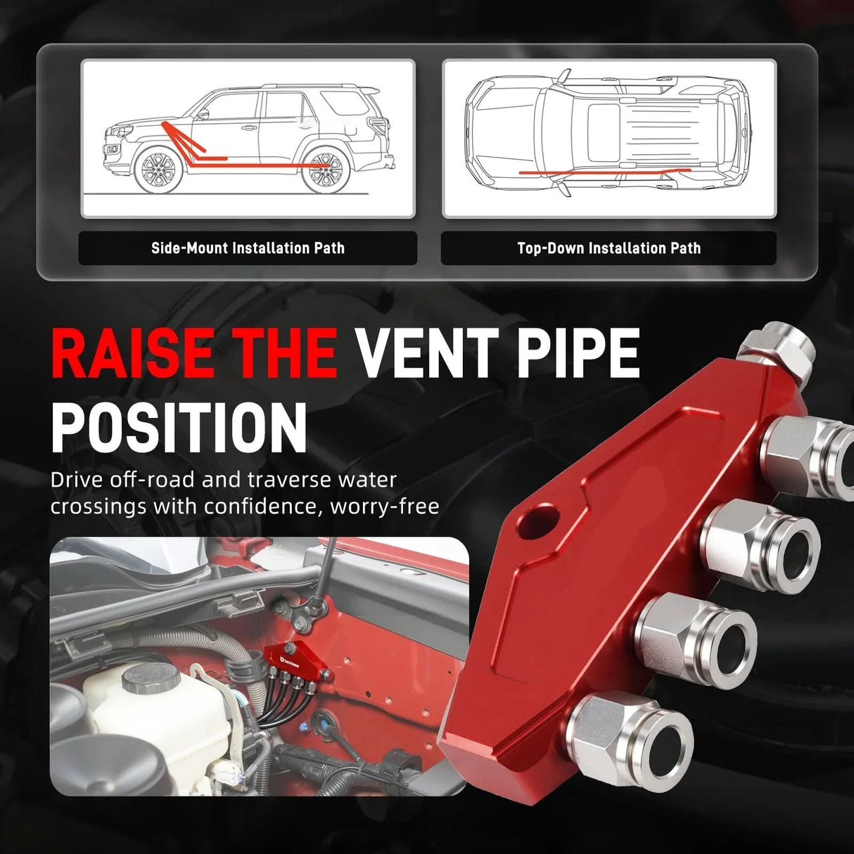 Universal Differential Breather Kit – Extended Vent Upgrade for Off-Road & Performance Use