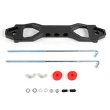Billet Aluminum Battery Tie Down Bracket – 140mm / 190mm Performance Battery Hold-Down Mount (Red / Black / Blue)