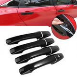 Carbon Fiber Style Exterior Door Handle Cover Trim for Honda Civic 2006–2011 & Pilot 2009–2015 – ABS Protective Molding Set