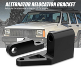 Jeep Wrangler TJ & Cherokee XJ 4.0L Inline-6 Billet Aluminum Alternator Relocation Bracket Kit 1996 - 2002