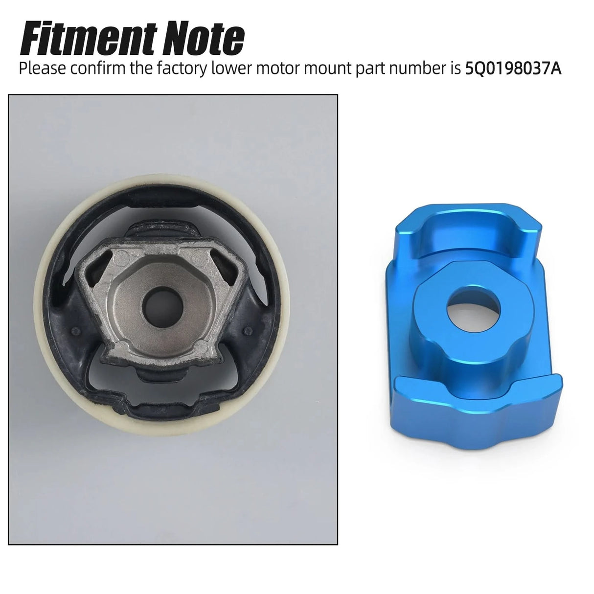 MQB Billet Lower Engine Mount Insert – Golf MK7 / MK8, A3 / S3, MQB Platform