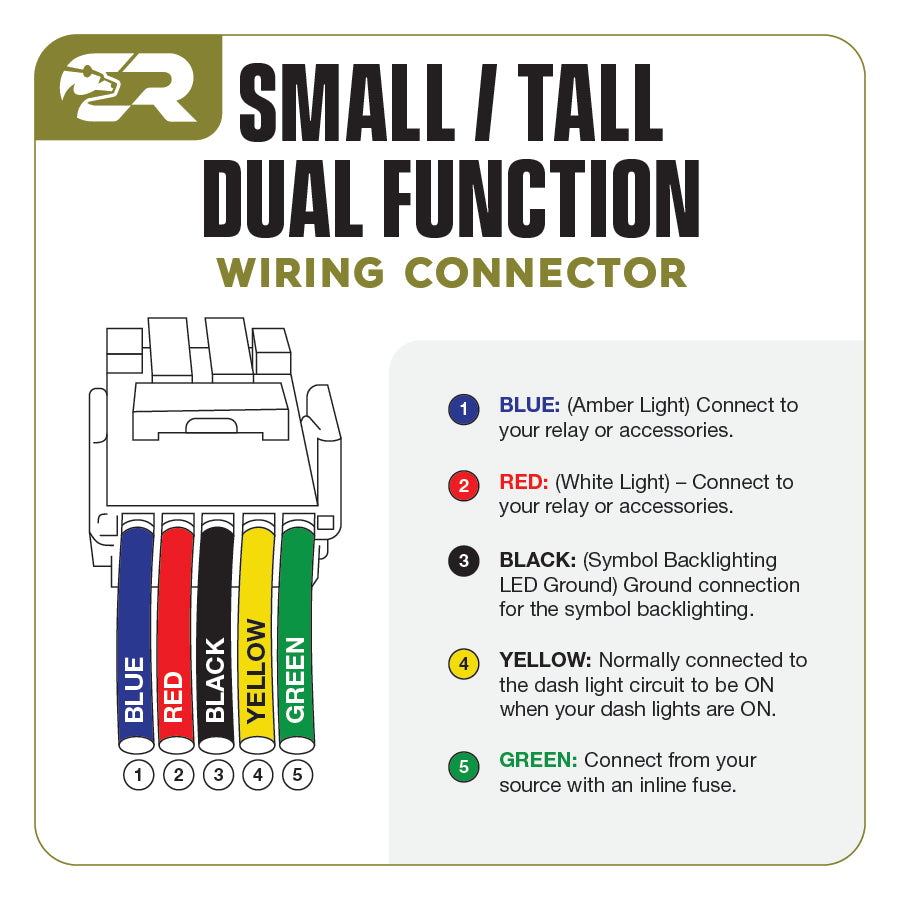 Dual Function Toyota OEM Style "AMBER & WHITE" Switch Small Style