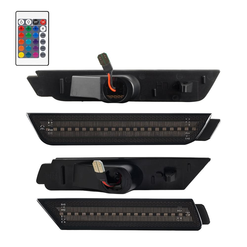 2010-2015 Chevrolet Camaro RGB Smoked LED Side Markers