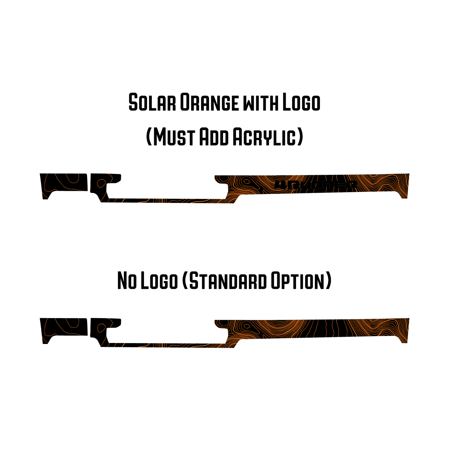 Full Width Topographic Dash Wrap - 2025+ 4Runner