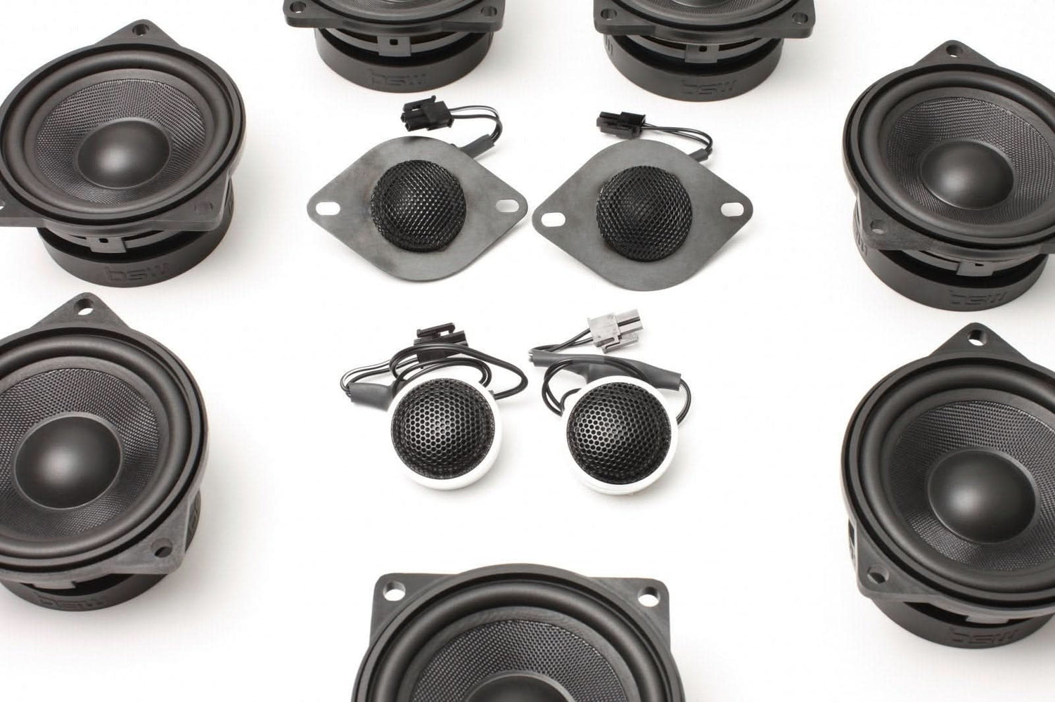 BACKORDERED - SHIPS SECOND HALF OF JULY - RECOMMEND YOU ORDER NOW, LIMITED FUTURE INVENTORY - Stage One BMW Speaker Upgrade for E60/E61 Sedan/Wagon with DIRAC / EPS