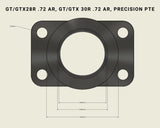 SS304 CNC Cast T3 to GT / GTX / G Series / Precision PTE Tial Turbo V-Band (VBand) Inlet Adapter Flange