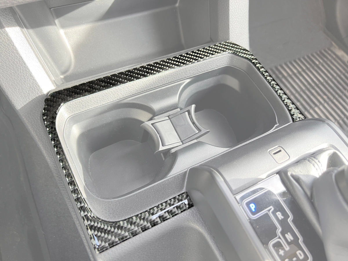 Center Console Cup Holder Accent Overlay Fits 2016-2023 Toyota Tacoma