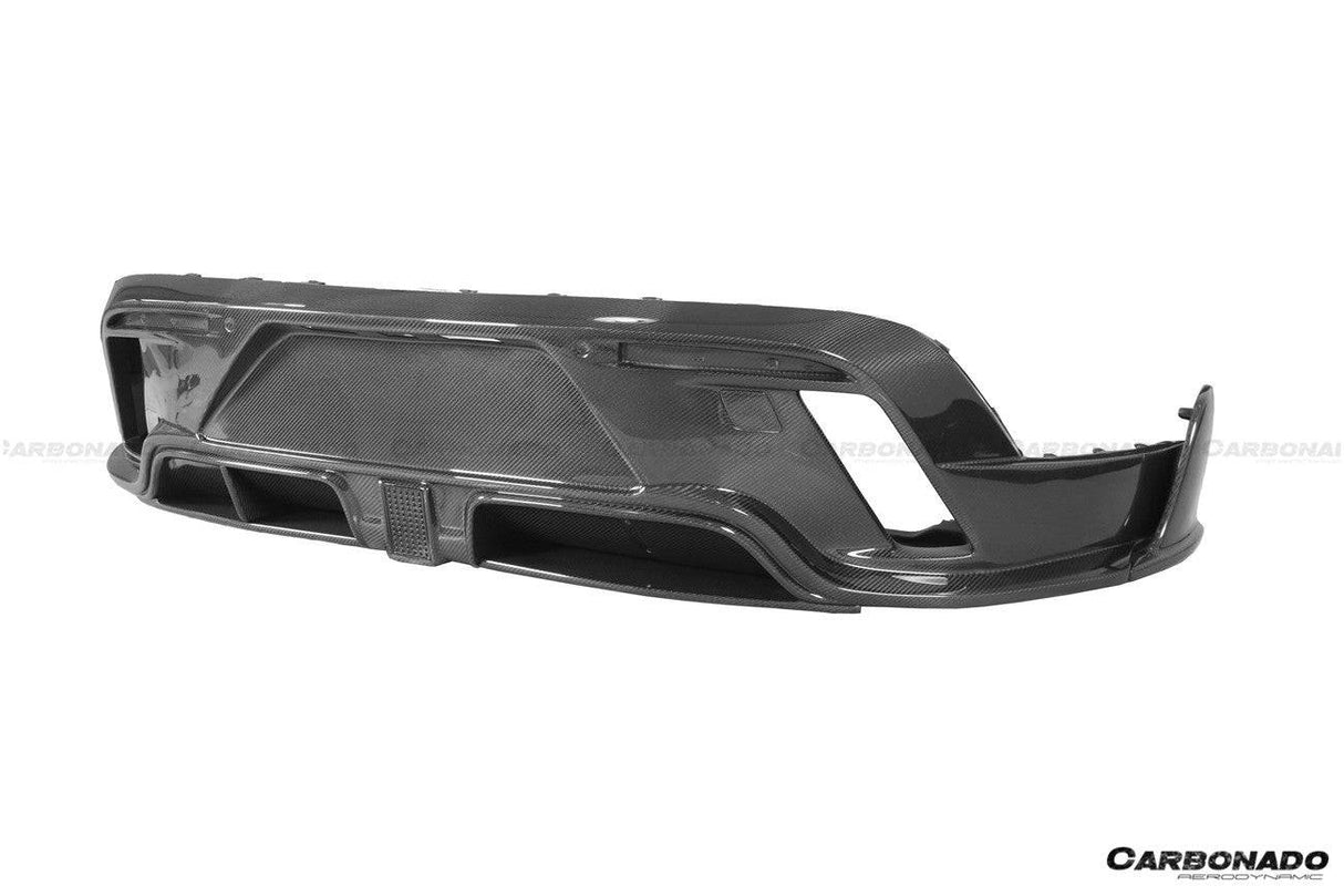 2020-2024 Porsche Taycan CADO Style Carbon Fiber Rear Diffuser  | Fits 4, 4S, GTS, Turbo, Turbo S, ST, CT