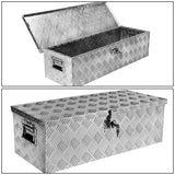 Universal Truck Trailer Tool Box w/ Lock & Key 30x13x10 Aluminum