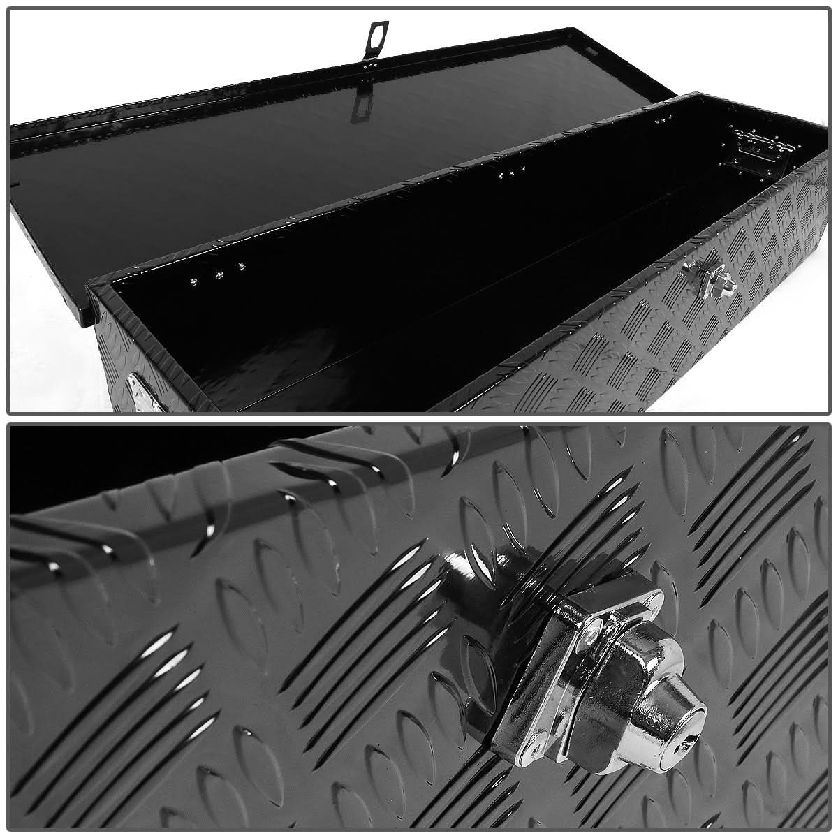 Universal Truck Trailer Tool Box with Lock 30x13x10 Aluminum