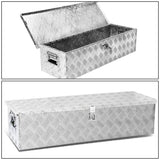Universal Truck Trailer Tool Box with Lock Aluminum 50x13x10