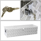Universal Truck Trailer Tool Box with Lock Aluminum 50x13x10