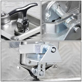 Universal Truck Trailer Tool Box w/ Lock 36x18x17 Aluminum Silver
