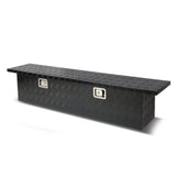 60" Crossover Truck Tool Box with Lock - Aluminum Black