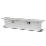 Universal Truck Crossover Tool Box with Lock Aluminum 63x12x14