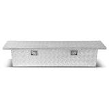 Universal Truck Crossover Tool Box with Lock Aluminum 63x12x14