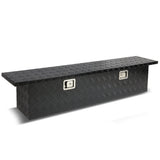 63" Black Aluminum Crossover Truck Tool Box with Lock