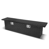 69" Crossover Truck Tool Box with Lock & Key Aluminum Black