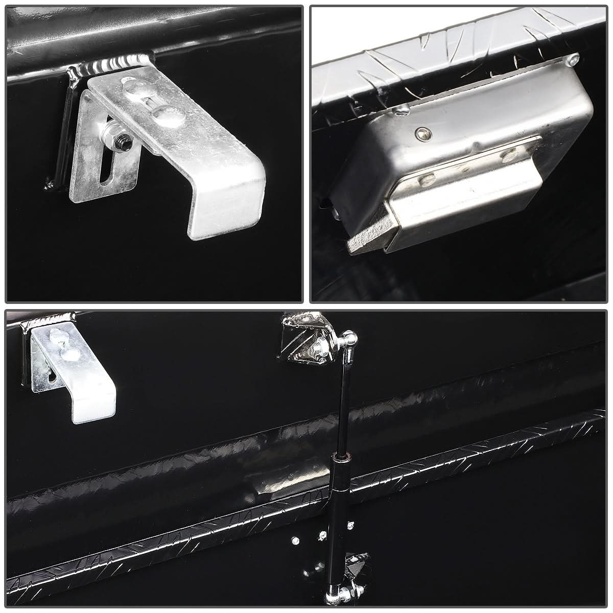 69" Crossover Truck Tool Box with Lock & Key Aluminum Black